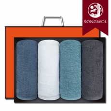 송월타올 항균 150g (30수/40*80cm) 4매입 선물세트(박스+쇼핑백 포함)