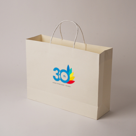 모두애 컬러인쇄 종이쇼핑백 화이트 #3