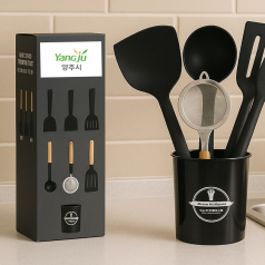 0038-실리콘우드 조리도구 5종 선물세트