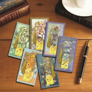 유화 꽃 북마크 책갈피