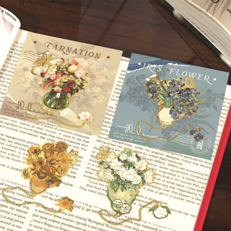 꽃시리즈 금속 북마크 책갈피 #3