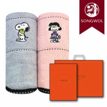 송월타올 스누피프렌즈 (30수/40*80cm) 2매입 선물세트(박스+쇼핑백 포함) #2