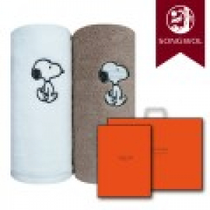 송월타올 스누피리버 (30수/40*80cm) 2매입 선물세트(박스+쇼핑백 포함)