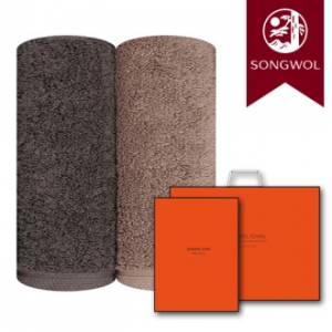 송월타올 포인트 200g (40수/40*90cm) 2매입 선물세트(박스+쇼핑백 포함)