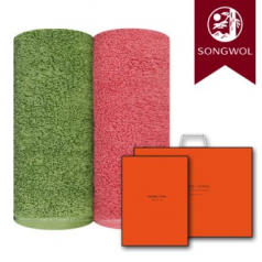송월타올 컬러풀 170g (30수/40*80cm) 2매입 선물세트(박스+쇼핑백 포함)