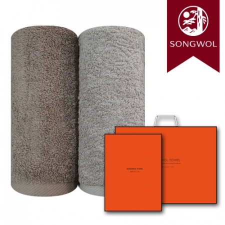 송월타올 뉴컬러무지 150g (30수/40*80cm) 2매입 선물세트(박스+쇼핑백 포함) #3