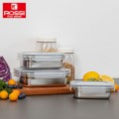 이태리 로시 렌지스텐 밀폐용기3종 1호(손잡이 박스)