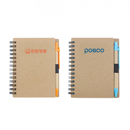 크라프트 노트 볼펜 세트구성 H334 #2