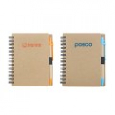 크라프트 노트 볼펜 세트구성 H334