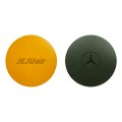 라운드 가죽 컵받침 컬러 코스터 H332