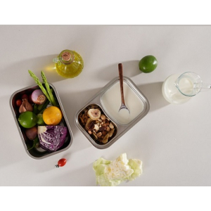 이태리 로시 렌지스텐 칸칸 밀폐용기 2종세트 1100 1700ml(손잡이박스)