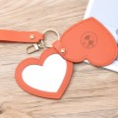 하트 로켓 미니 손거울 키링형 H389