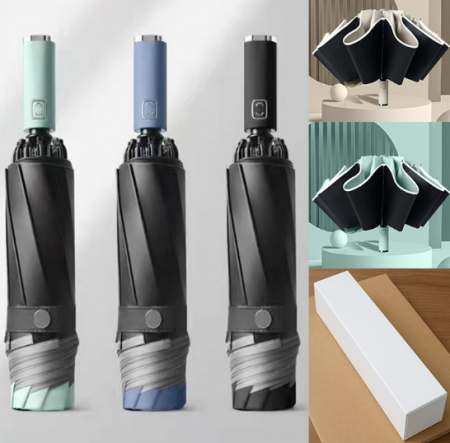 3단 자동 우산 거꾸로 양우산 자외선차단 #3