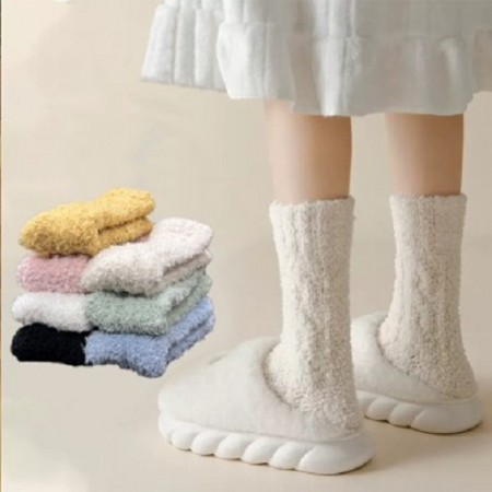 프리미엄 코랄 벨벳 수면 여성 양말 7P세트 #4