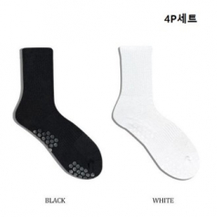 구냥씩 미끄럼방지 논슬립 남여 스포츠양말 4P세트