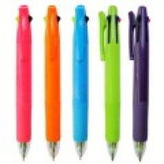 루네 5색 볼펜 (형광2+니들3색) / 국산