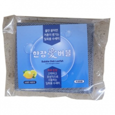 물만 묻히면 거품이 생기는 일회용 수세미 한장애버블 5매
