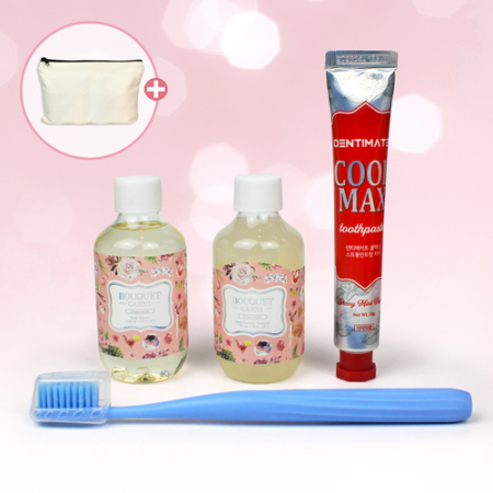 부케가르니 샴푸+바디워시+미세모칫솔+크리오 쿨맥스 치약+에코파우치 #2