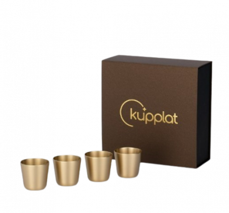 쿠플라트 국산 황동소주잔 4구 SET #5