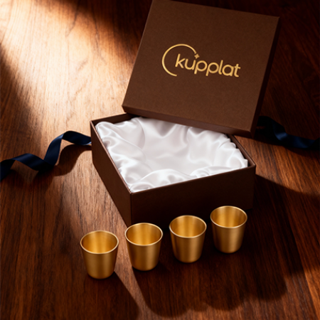 쿠플라트 국산 황동소주잔 4구 SET #4