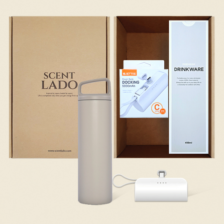 센트라도 주노 도킹형 보조배터리+타임 핸들 텀블러 세트 #5