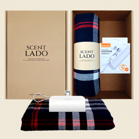 센트라도 국산 항공담요+주노 도킹형 보조배터리 세트 #5