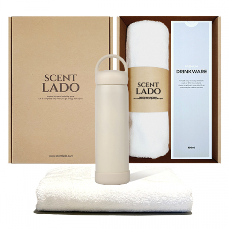 센트라도 송월 타올(수건)+모닝 핸들 텀블러 세트 #6