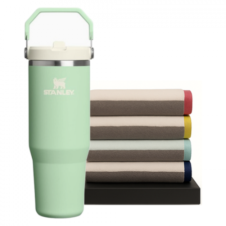 스탠리 아이스플로우 플립 텀블러 887ml+송월고급타올세트 #2