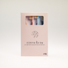 건강한가족 에코 칫솔 4P