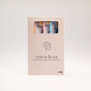 건강한가족 에코 칫솔 4P