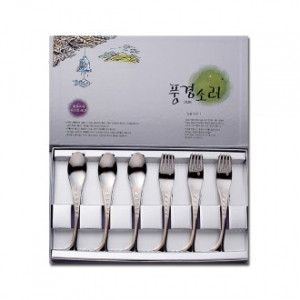 풍경소리 티스푼포크6p 선물세트