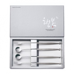 행복롱스푼포크세트(샌딩4P)