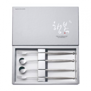 행복롱스푼포크세트(샌딩4P)