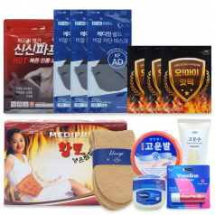 MDP PVC 황토 냉온찜질팩+겨울 방한세트 9종