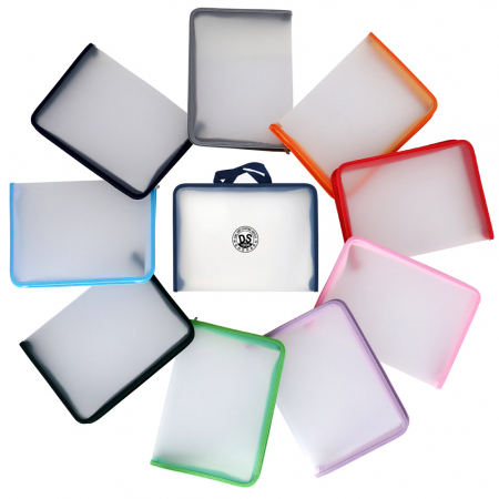 반투명 무지 지퍼화일 손잡이 5cm/실크인쇄 #2