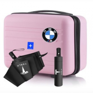 양우산(완전자동 3단우산+캐리어 레디백)14인치 여행가방