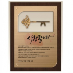 황금열쇠 메탈우드상패1