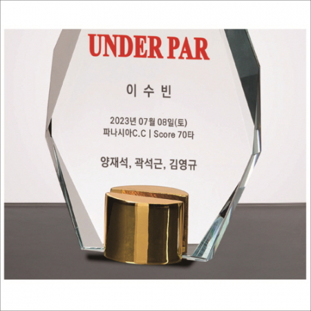 뿔 크리스탈 상패3 #5