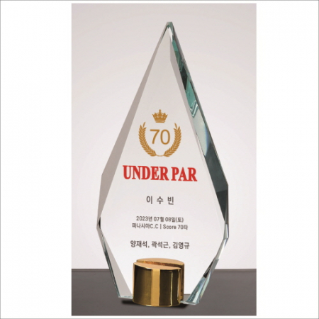 뿔 크리스탈 상패3 #3