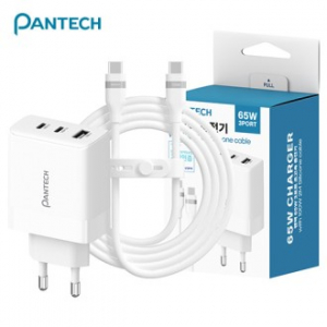팬텍 GaN PD 65W 멀티 3포트 초고속충전기 (100W 2m 실리콘CtoC 케이블 포함)