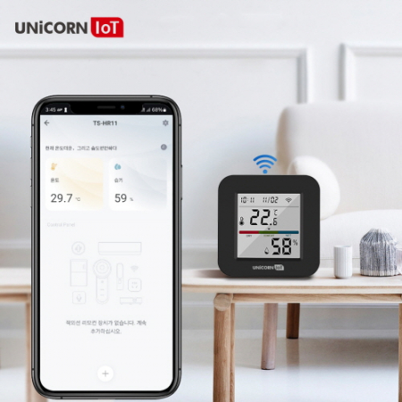 [유니콘IoT] WiFi 스마트 LCD온습도 만능리모컨 냉난방 에어컨 제어통합 TS-HR11 #4