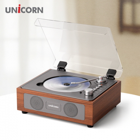 [유니콘] 엔틱 레트로 블루투스 휴대용 무선 CD플레이어 전용리모컨 MF-500CD #2