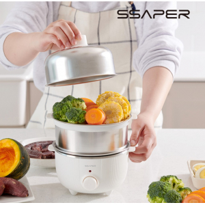 셰퍼 스텐 2단 멀티 계란 찜기 JSK-N5001