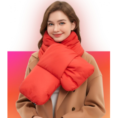 두툼 빅 패딩 목도리 방한 머플러 공용 목도리 넥워머