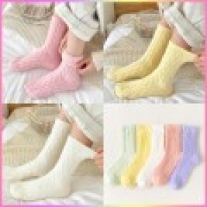 다온 파스텔 수면양말 꽈배기양말 겨울양말