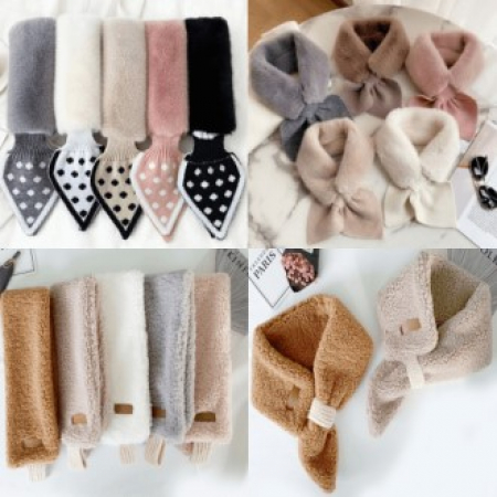 쁘디목도리 퍼목도리 미니목도리 머플러 방한용품 겨울목도리 #2