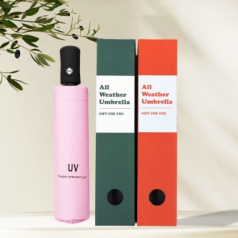 베이직 3단 접이식 자동 우산 UV 암막 자외선차단 양우산