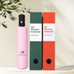 베이직 3단 접이식 자동 우산 UV 암막 자외선차단 양우산