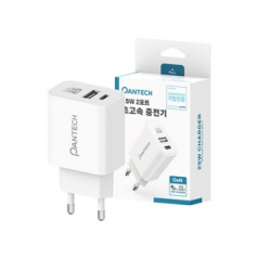 팬텍 GaN PD25W 멀티 2포트 가정용 초고속충전기 아답터