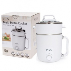 MLZ  2in1 멀티 스팀 쿠커 냄비 그릴 찜기 1.8리터